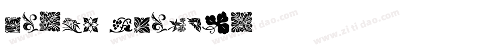 Rough Flowers字体转换